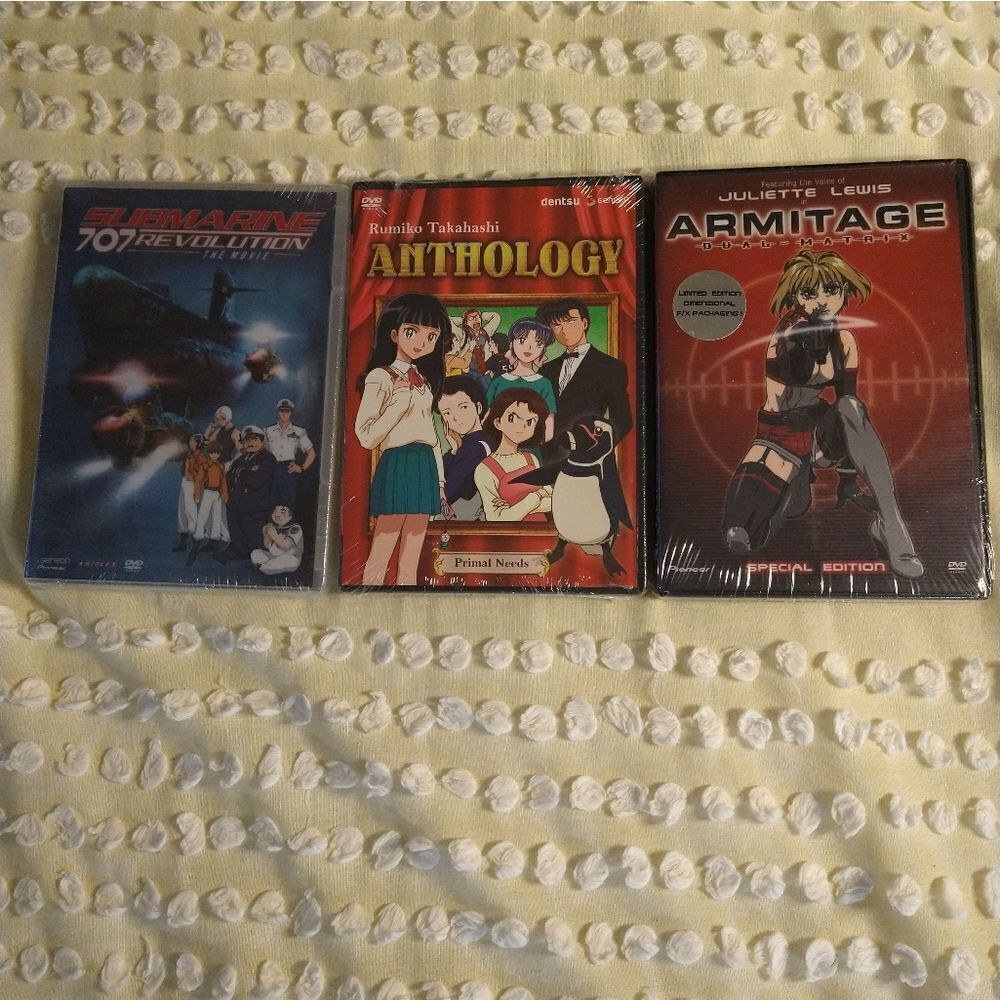 Bundle of 3 Anime' Animated DVDs